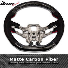 Load image into Gallery viewer, 2015-2017 Mustang V1 Matte Steering Wheel Carbon Fiber Synthetic Suede