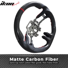 Load image into Gallery viewer, 2015-2017 Mustang V4 Matte Steering Wheel Red Ring CF Real Leather