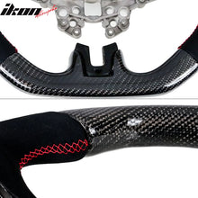 Load image into Gallery viewer, 2018-2023 Ford Mustang V1 Steering Wheel w/ Red Stitching Carbon Fiber
