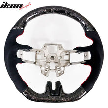 Load image into Gallery viewer, 2018-2023 Ford Mustang V1 Steering Wheel w/ Red Stitching Carbon Fiber