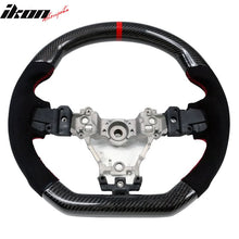 Load image into Gallery viewer, 2015-2021Â Subaru WRX STI Steering Wheel Red Stitch Line CF Alcantara