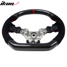 Load image into Gallery viewer, 2015-2021Â Subaru WRX STI Steering Wheel Red Stitch Line CF Alcantara