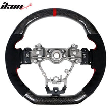 Load image into Gallery viewer, 2015-2021Â Subaru WRX STI Steering Wheel Red Stitch Line CF Alcantara