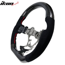Load image into Gallery viewer, 2015-2021 Subaru WRX STI Steering Wheel Red Stitch Matte CF Synthetic