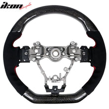 Load image into Gallery viewer, 2015-2021 Subaru WRX STI Steering Wheel Red Stitch Matte CF Synthetic