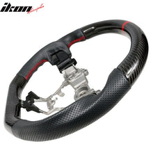Load image into Gallery viewer, 2015-2021 Subaru WRX &amp; STI Steering Wheel Matte CF + Perf Leather