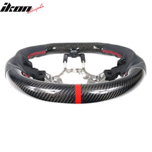 Load image into Gallery viewer, 2015-2021 Subaru WRX &amp; STI Steering Wheel Matte CF + Perf Leather