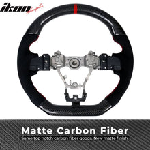 Load image into Gallery viewer, 2015-2021Â Subaru WRX STI Steering Wheel Red Stitch Line CF Alcantara