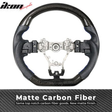 Load image into Gallery viewer, 2015-2021 Subaru WRX STI Steering Wheel Matte CF + Perforated Leather