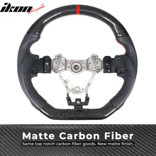 Load image into Gallery viewer, 2015-2021 Subaru WRX &amp; STI Steering Wheel Matte CF + Perf Leather