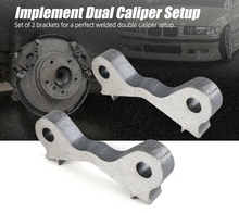 Load image into Gallery viewer, BMW 3 Series E36 E46 Steel Drift Twin Brake Caliper Weld-On Adapter Kit