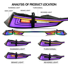 Load image into Gallery viewer, Lexus IS200t / IS250 / IS300 / IS350 Smoked RGB LED Tail Light Assembly 2014 - 2020 (Left &amp; Right / Pair)