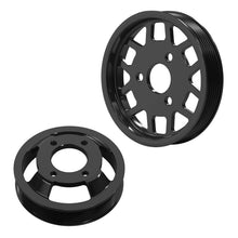 Load image into Gallery viewer, BMW M54 M52TU Aluminum Water Pump &amp; Power Steering Pulley Kit – E46 E39 E38 X3 X5
