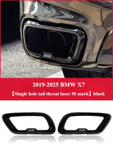Load image into Gallery viewer, BMW X7 Black Knight Style Exhaust Tip Tail Throat Decorative Cover (Single Hole / Outer Frame)