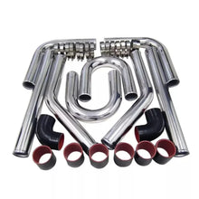 Load image into Gallery viewer, Universal 2.5" Aluminium Turbo Intercooler Piping Kit with Silicone Couplers, U-Pipe &amp; Stainless Steel T-Bolt Clamps