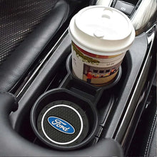 Load image into Gallery viewer, Ford Silicone Anti-Slip Car Coaster / Cup Mat for Focus MK2 / MK3 / MK4 / MK5, Fiesta MK7, Mondeo MK4 &amp; Fusion (1-2 Piece Set)