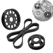 Load image into Gallery viewer, BMW M54 M52TU Aluminum Water Pump &amp; Power Steering Pulley Kit – E46 E39 E38 X3 X5