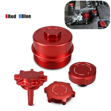 Load image into Gallery viewer, BMW 3 Series E36 E46 / 5 Series E39 / X3 E83 / X5 E53 / Z3 M52 M54 Billet Aluminum M-Style Engine Cap Set Oil Filler Filter Power Steering Coolant 1992 - 2006