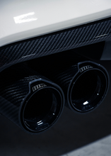 Load image into Gallery viewer, BMW M Power Universal Fit Carbon Fiber Dual Muffler Tips