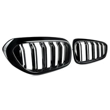 Load image into Gallery viewer, Gloss Black Double Slat Kidney Grille for BMW 5 Series G30 G31 520i 530i 540i M5 (2017–2020) – Front Racing Grilles Upgrade