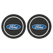Load image into Gallery viewer, Ford Silicone Anti-Slip Car Coaster / Cup Mat for Focus MK2 / MK3 / MK4 / MK5, Fiesta MK7, Mondeo MK4 &amp; Fusion (1-2 Piece Set)