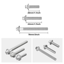Load image into Gallery viewer, BMW Engine Oil Filter Housing Bolt Kit 3-Piece (M8 x 28mm / 43mm / 78mm) for N20 / N26 / N51 / N52 / N53 / N54 / N55 / S55 Engines (Replaces 11427540759 / 11427540758 / 11427540763)