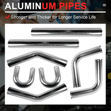 Load image into Gallery viewer, Universal 2.5" Aluminium Turbo Intercooler Piping Kit with Silicone Couplers, U-Pipe &amp; Stainless Steel T-Bolt Clamps