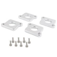 Load image into Gallery viewer, VW / Audi 1.8T 20V to 2.0 TFSI / R8 Coilpack Adapter Plate Set Billet Aluminum (Silver) for A3 / S3 / A4 / A6 / TT MK1 / Golf MK4 / GTI / Jetta / Beetle / Passat 1996 - 2011