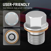 Load image into Gallery viewer, VW Golf / Passat / Tiguan / Audi A3 A4 A5 A6 TT Stainless Steel Magnetic Differential Drain Plug M10x1.0 N90281802 2000 - 2017