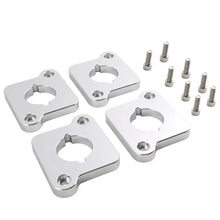 Load image into Gallery viewer, VW / Audi 1.8T 20V to 2.0 TFSI / R8 Coilpack Adapter Plate Set Billet Aluminum (Silver) for A3 / S3 / A4 / A6 / TT MK1 / Golf MK4 / GTI / Jetta / Beetle / Passat 1996 - 2011