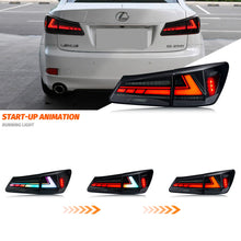 Load image into Gallery viewer, Lexus IS250 / IS350 / IS-F 2IS LED RGB Tail Light Assembly with Sequential Turn Signal &amp; Start-Up Animation 2006 - 2013 (Left &amp; Right / Pair)