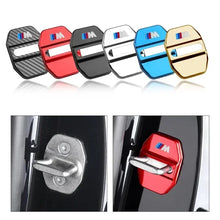 Load image into Gallery viewer, BMW Carbon Fiber Car Door Lock Cover Sticker Set (4-Piece) for E30 / E36 / E39 / E46 / E60 / E70 / E87 / E90 / E91 / F10 / F20 / F30
