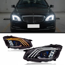 Load image into Gallery viewer, Mercedes-Benz S-Class W221 LED Headlight Assembly with DRL, Sequential Turn Signal &amp; High / Low Beam 2006 - 2013