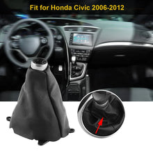 Load image into Gallery viewer, Honda Civic Manual PU Leather Gear Shift Boot Cover Gaiter with Frame 2006 - 2012