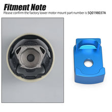 Load image into Gallery viewer, VW Golf MK5 / MK6 / Tiguan / Touran / Caddy &amp; Audi A3 8P, SEAT Altea / Leon &amp; Skoda Octavia Billet Aluminum Lower Engine Mount (Dogbone) Insert 2007 - 2018 (Replaces 1K0199867Q)