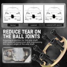 Load image into Gallery viewer, BMW E30 / E36 / E46 / E90 / E91 / E92 / E93 3 Series &amp; E85 Z4 6mm Driveshaft Spacer Kit for Lowered Suspension 1986 - 2012 (188 Differential / Non-M)