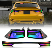 Load image into Gallery viewer, Lexus IS200t / IS250 / IS300 / IS350 Smoked RGB LED Tail Light Assembly 2014 - 2020 (Left &amp; Right / Pair)