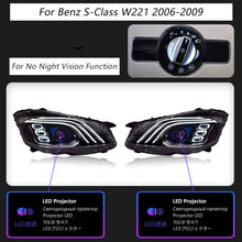 Load image into Gallery viewer, Mercedes-Benz S-Class W221 LED Headlight Assembly with DRL, Sequential Turn Signal &amp; High / Low Beam 2006 - 2013