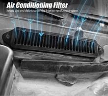 Load image into Gallery viewer, BMW E81 / E82 / E87 / E88 1 Series, E90 / E91 / E92 / E93 3 Series &amp; E84 X1 Cowl Delete Replacement Air Filter Set 2005 - 2015 (2-Piece HVAC Cowl Filter)
