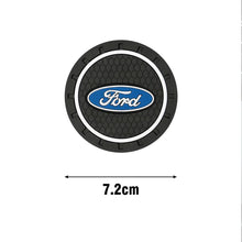 Load image into Gallery viewer, Ford Silicone Anti-Slip Car Coaster / Cup Mat for Focus MK2 / MK3 / MK4 / MK5, Fiesta MK7, Mondeo MK4 &amp; Fusion (1-2 Piece Set)