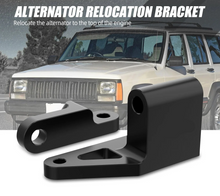 Load image into Gallery viewer, Jeep Wrangler TJ &amp; Cherokee XJ 4.0L Inline-6 Billet Aluminum Alternator Relocation Bracket Kit 1996 - 2002