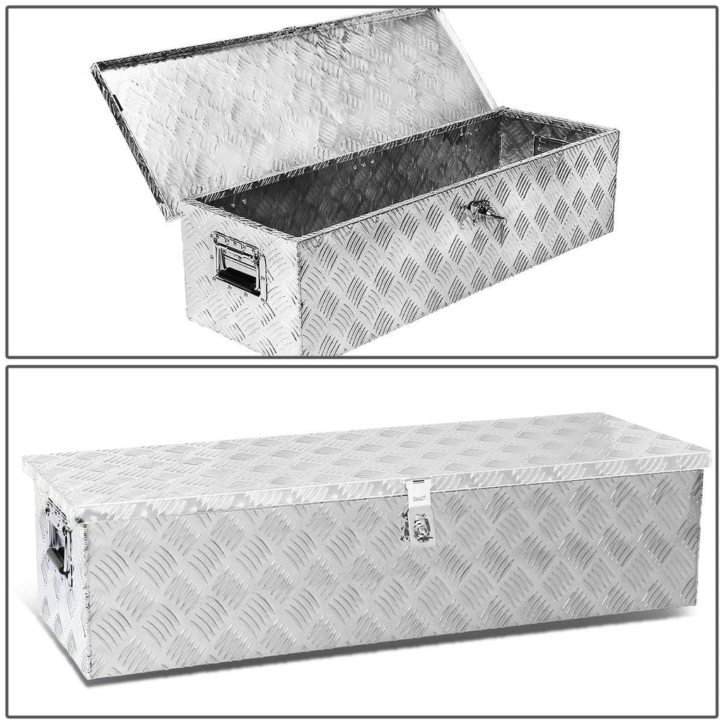 Universal Truck Trailer Tool Box with Lock Aluminum 50x13x10