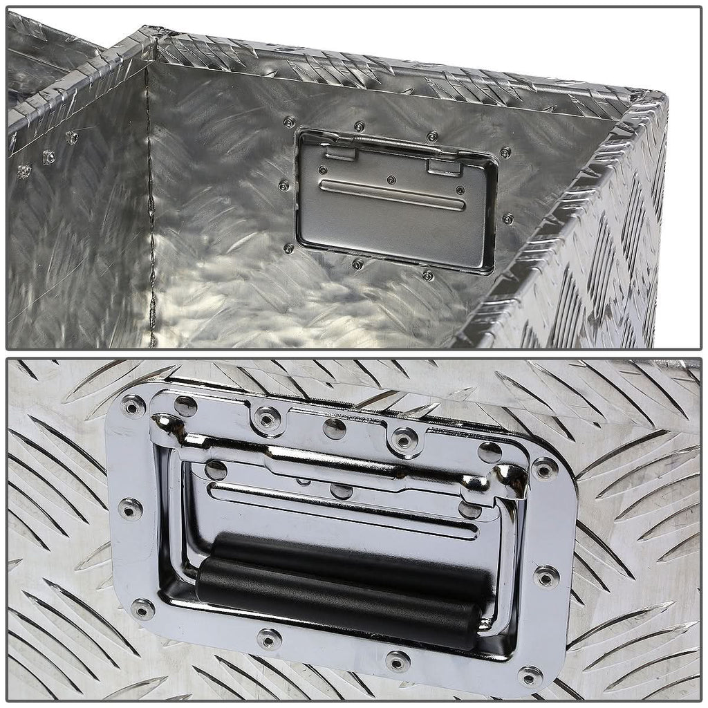 Universal Truck Trailer Tool Box with Lock Aluminum 50x13x10