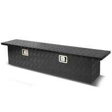 Load image into Gallery viewer, 63" Black Aluminum Crossover Truck Tool Box with Lock