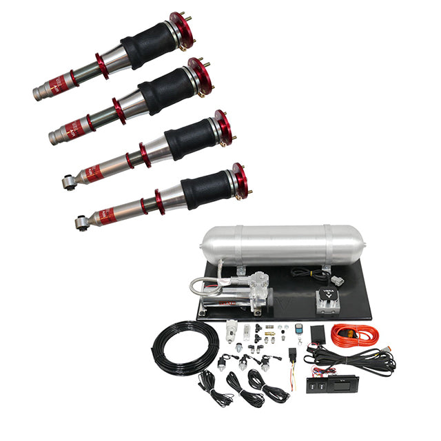 TruHart AirPlus Air Struts w/ VERA Evo Bluetooth Management For 97-99 Acura CL 90-97 Honda Accord FWD