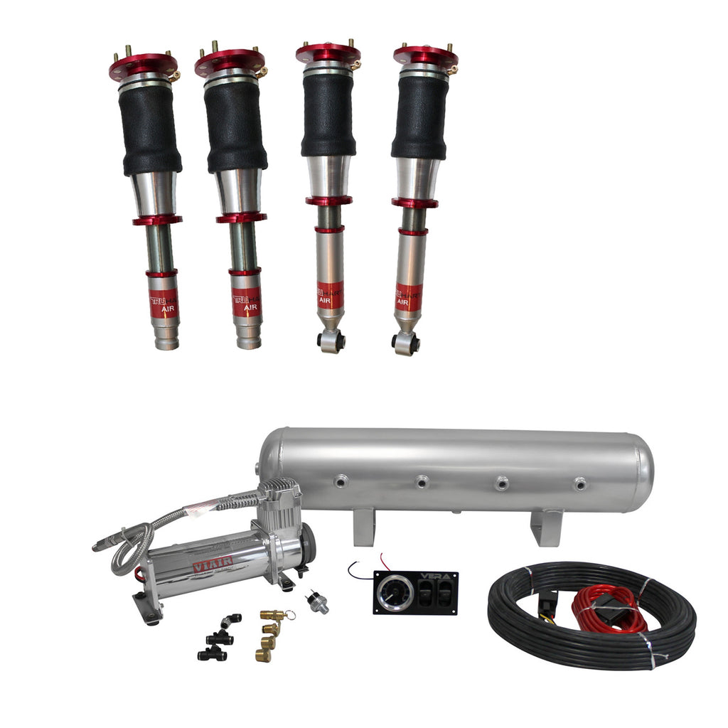 TruHart AirPlus Air Struts w/ VERA Essential Management For 01-03 Acura CL 98-03 Acura TL 98-02 Honda Accord