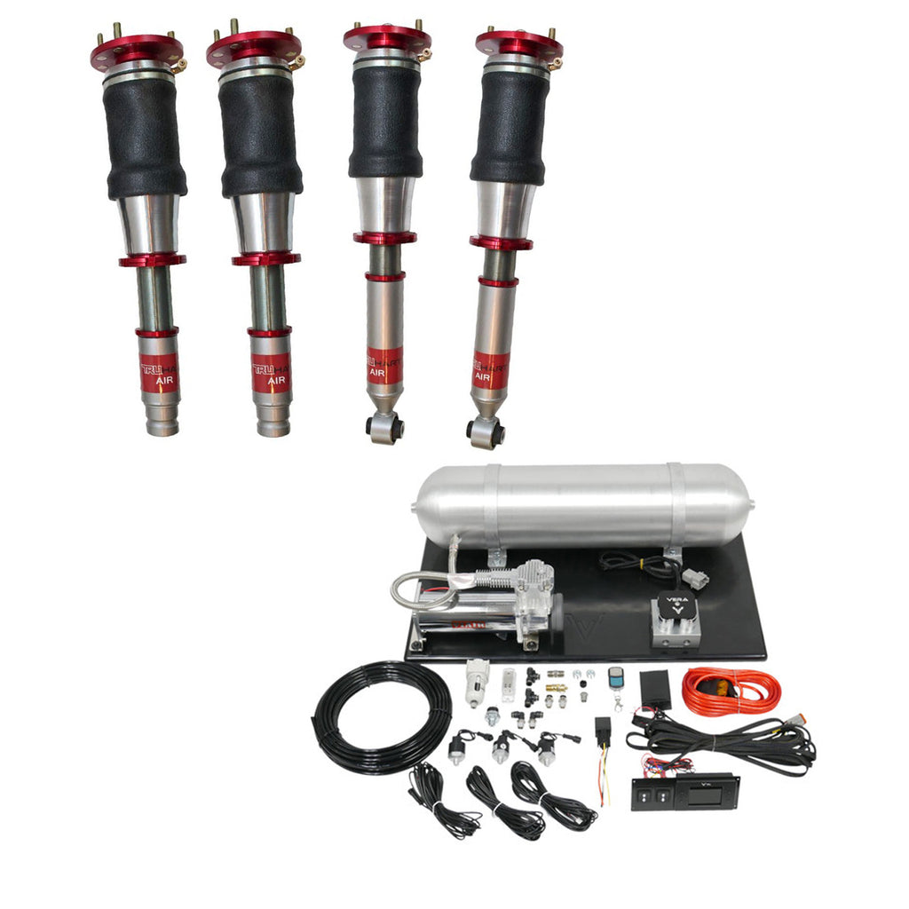TruHart AirPlus Air Struts w/ VERA Evo Management For 04-08 Acura TSX 03-07 Honda Accord