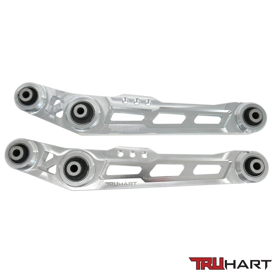 TruHart Rear Lower Control Arms Polished For 90-01 Acura Integra 88-95 Honda Civic 88-91 Honda CRX