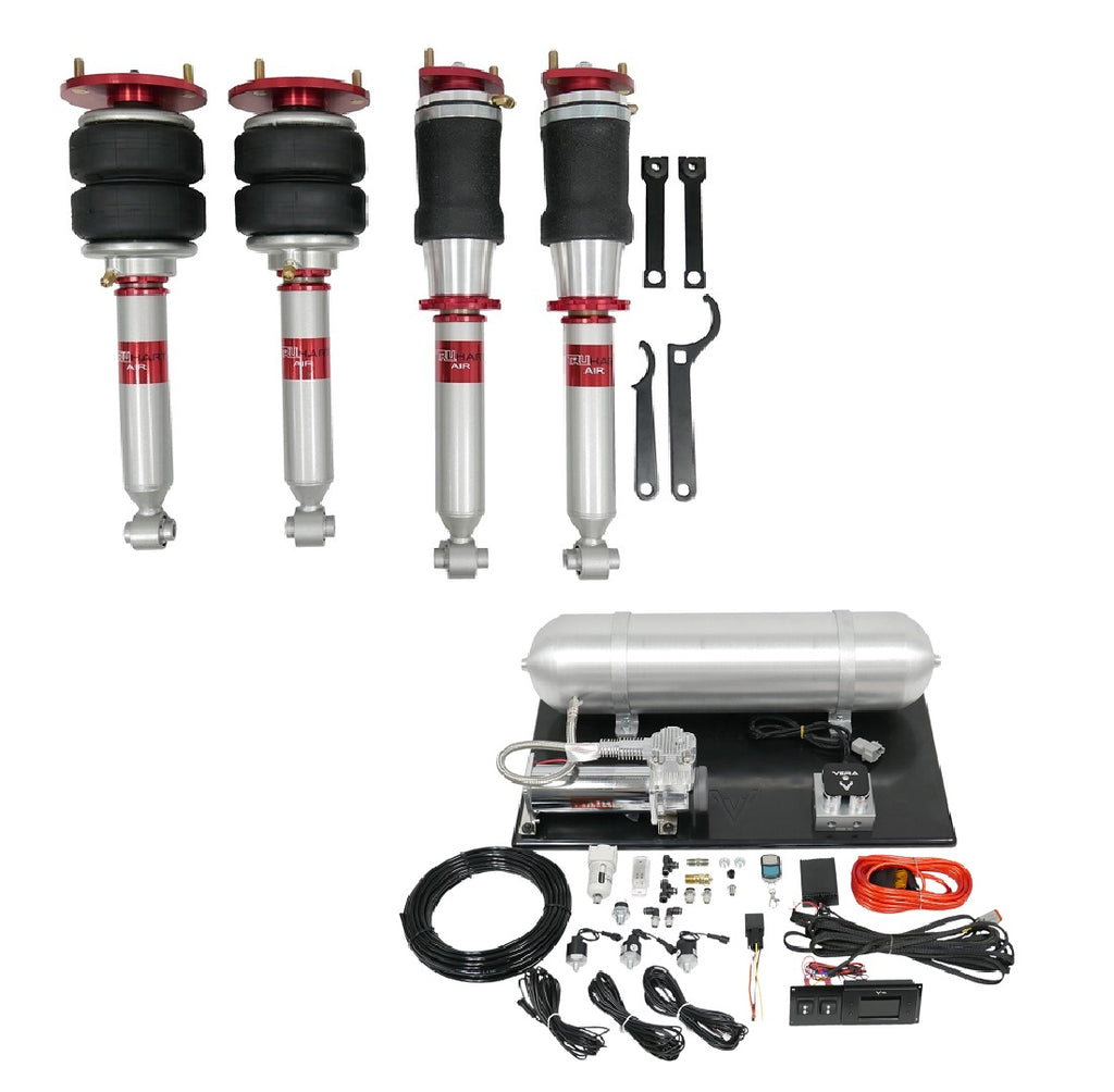 TruHart AirPlus Air Struts w/ VERA Evo Bluetooth Management For 01-06 Lexus LS430