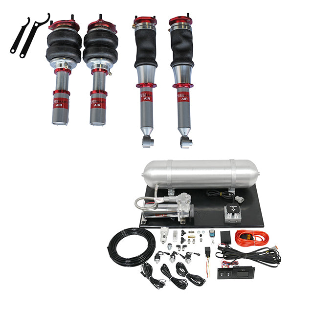 TruHart AirPlus Air Struts w/ VERA Element Management For 89-94 Nissan 240SX